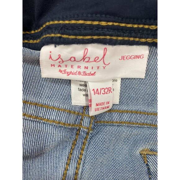 Isabel Maternity Jegging by Ingrid & Isabel Size 14/32R Cotton Blend - Picture 5 of 6